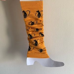 BBY Phat Orange Yellow Knit Boot Socks